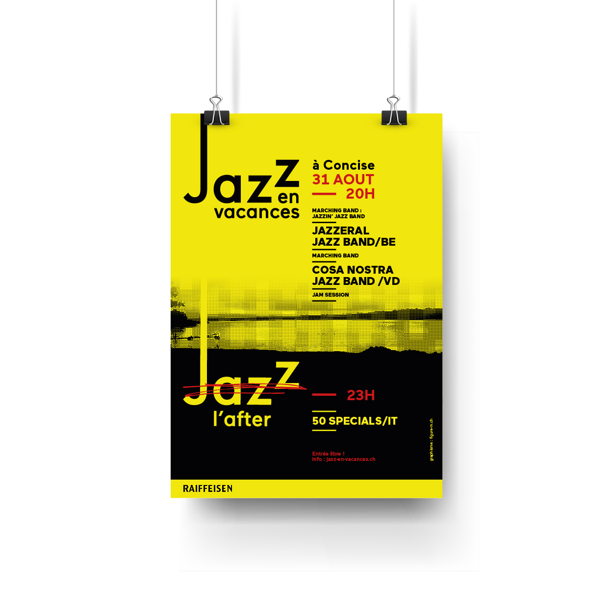 Affiche jazz festival concise